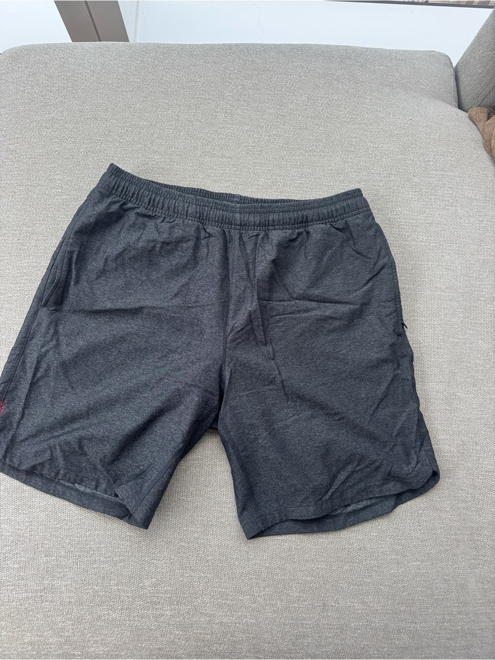 RHONE Men's Charcoal Athletic Shorts
